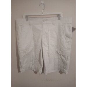 St Johns Bay Men's Performance Shorts Sz 38 Brown Comfort Stretch Flat Front New